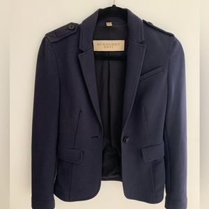 Burberry blazer fitted navy jacket. Size 2.